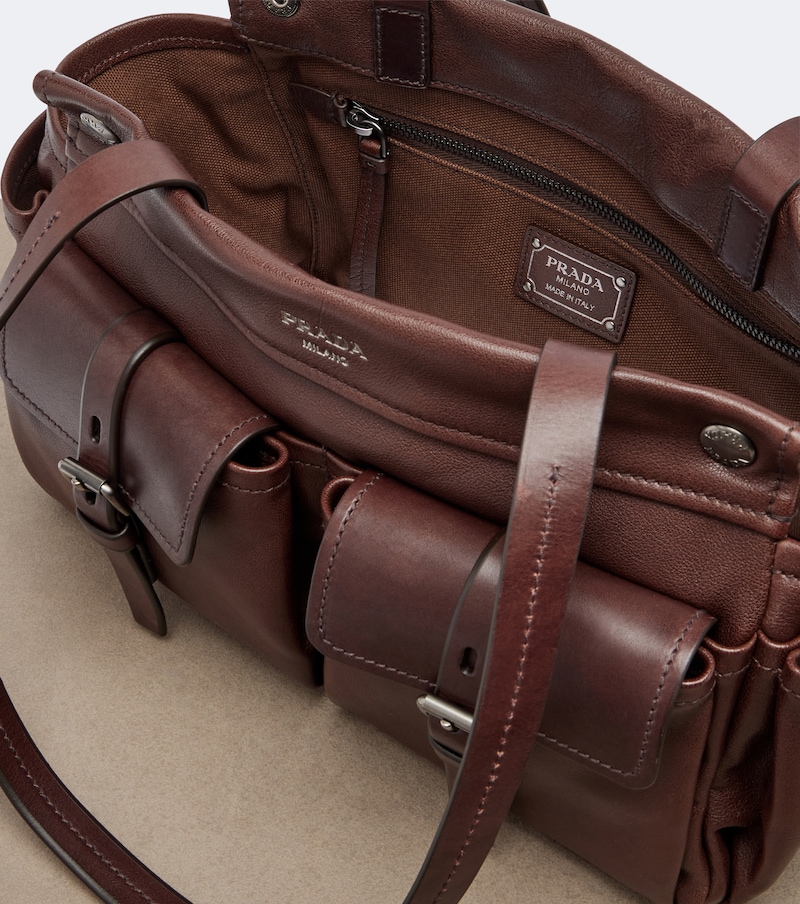 Route Medium leather tote bag