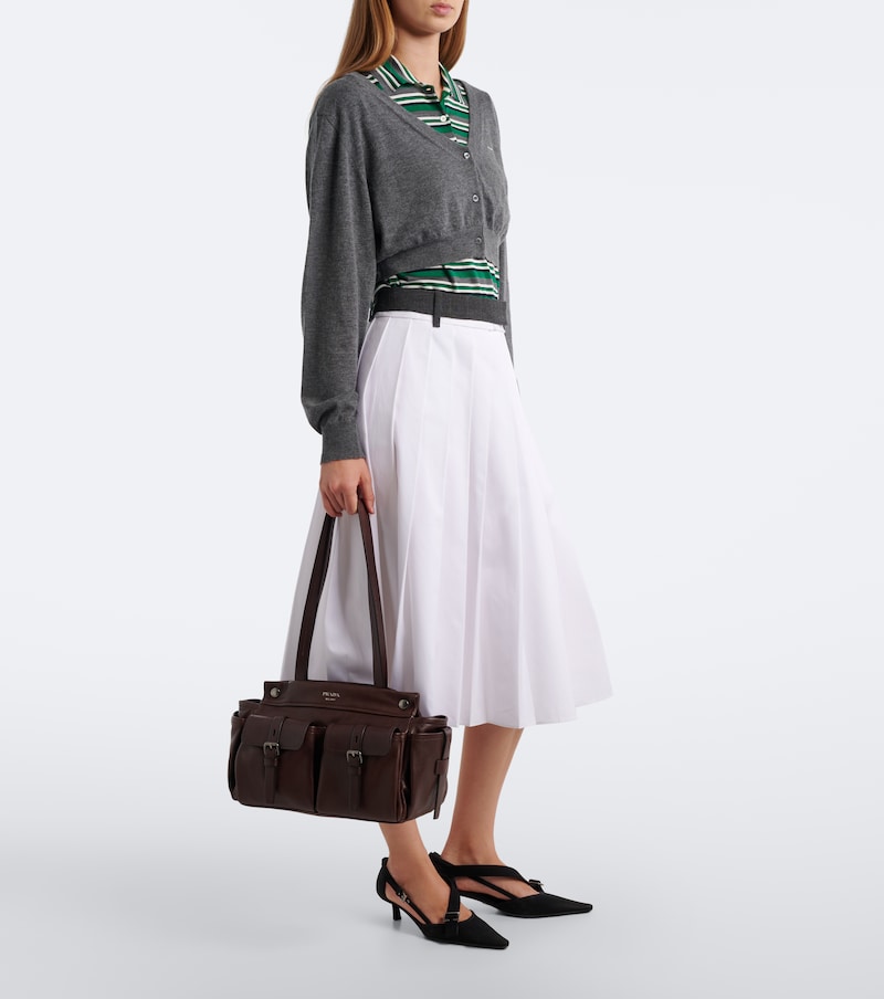 Route Medium leather tote bag