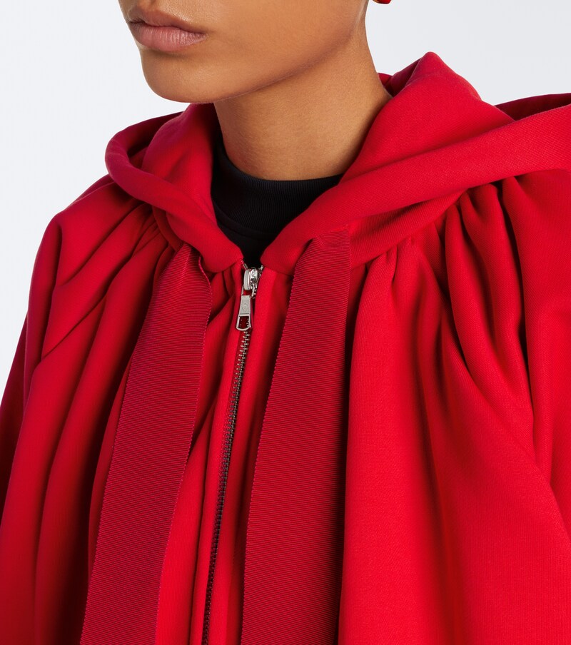 Cotton zip-up hoodie