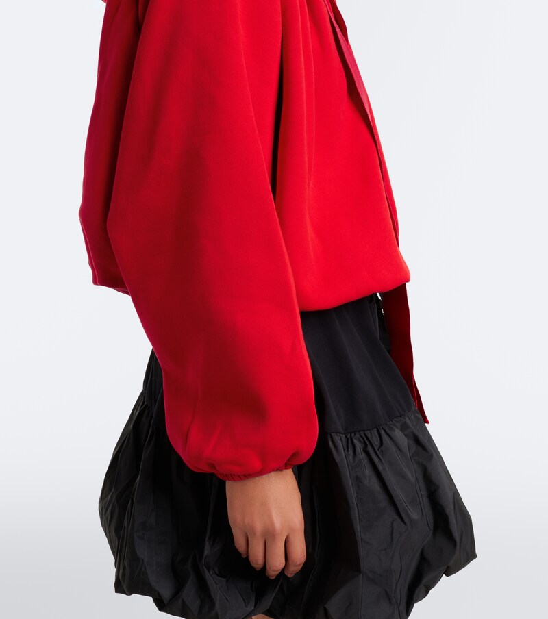 Cotton zip-up hoodie
