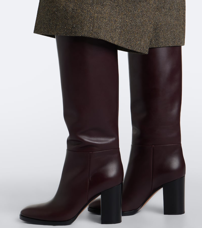 Santiago leather knee-high boots
