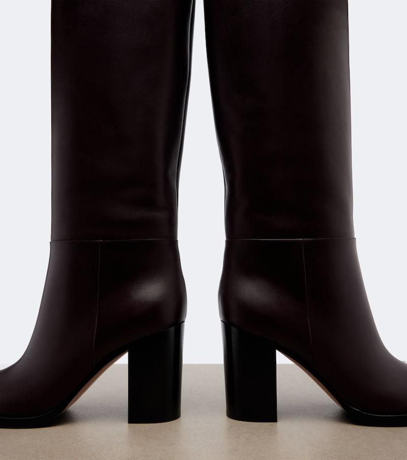Santiago leather knee-high boots