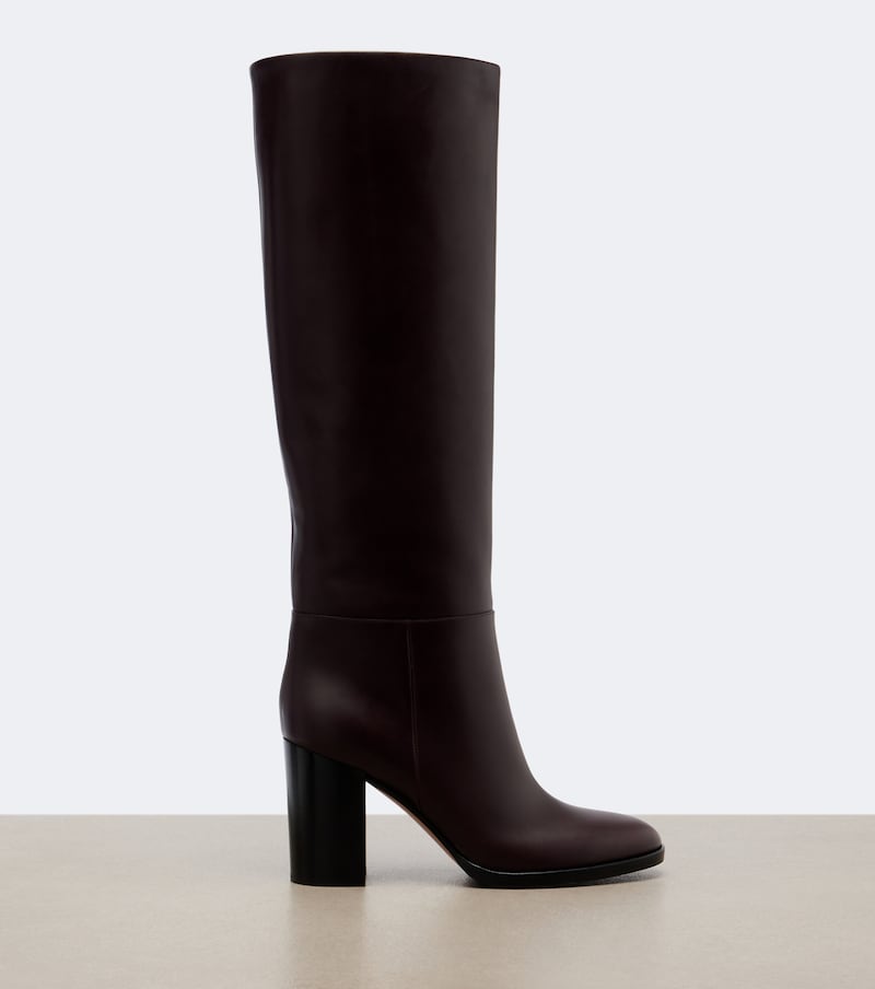 Santiago leather knee-high boots