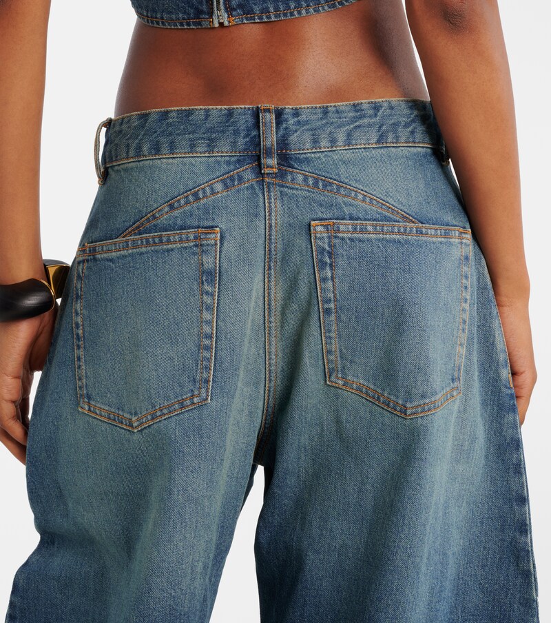 High-rise barrel-leg jeans