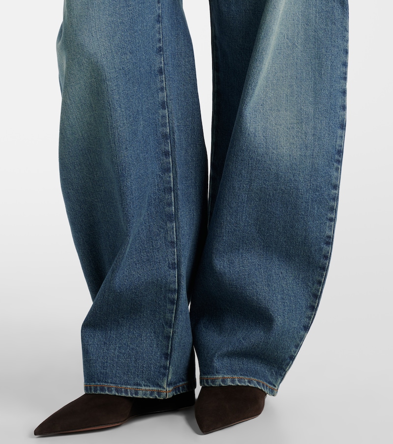 High-rise barrel-leg jeans