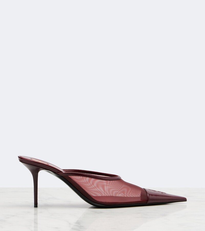 Renée mesh and leather mules