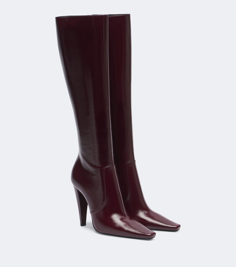 77 leather knee-high boots