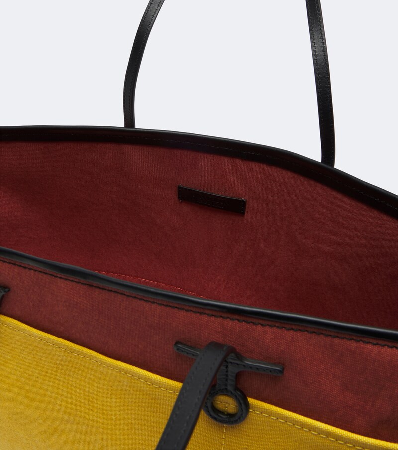 Anchor striped canvas tote bag