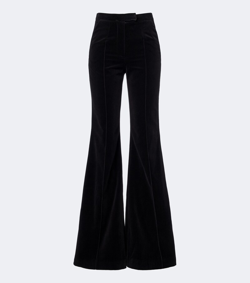 Avice cotton velvet flared pants