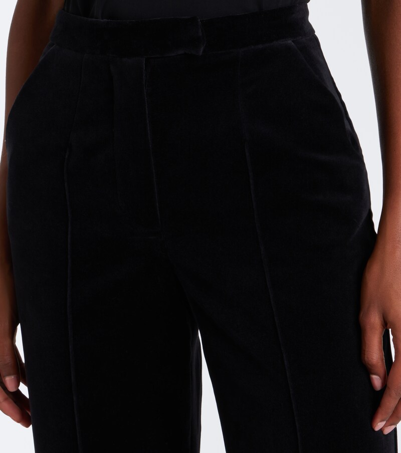 Avice cotton velvet flared pants