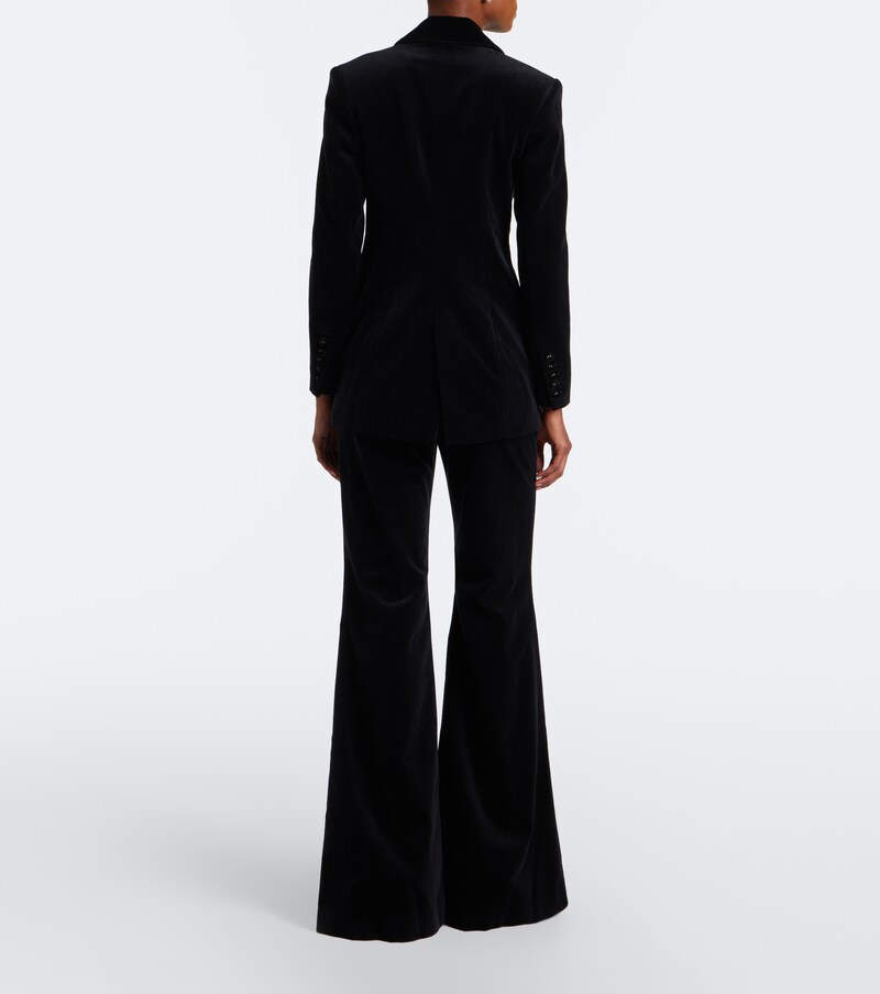 Avice cotton velvet flared pants