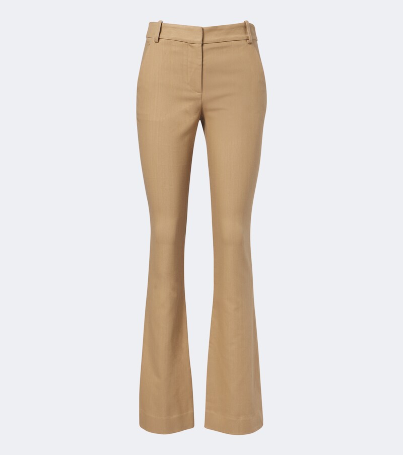 Corbette twill flared pants