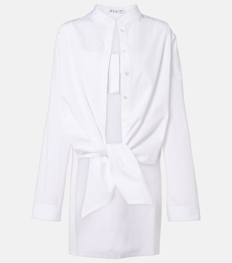 Cotton poplin blouse