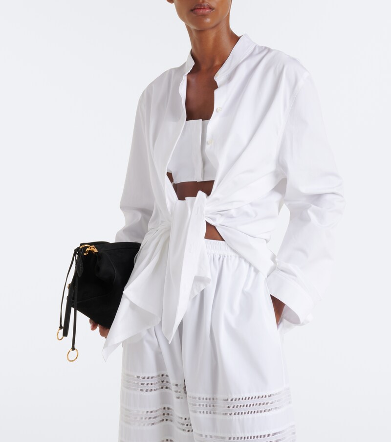Cotton poplin blouse