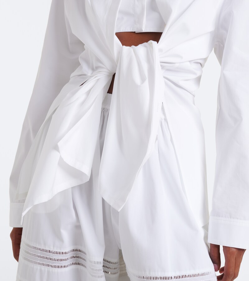 Cotton poplin blouse