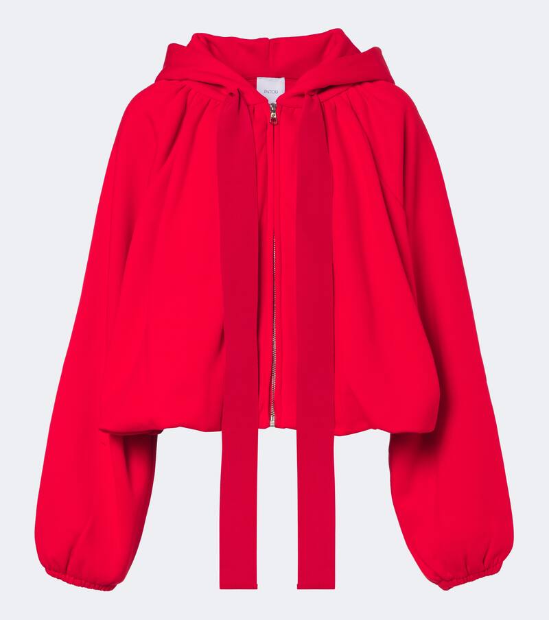 Cotton zip-up hoodie