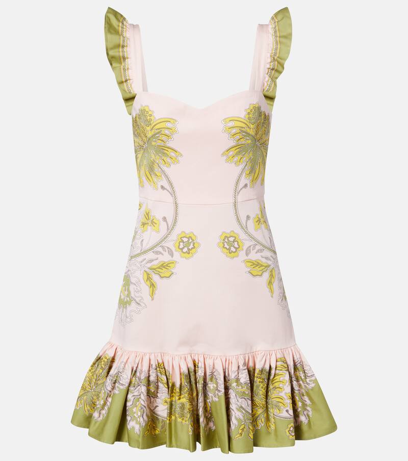 La DoubleJGingerbread printed minidress
