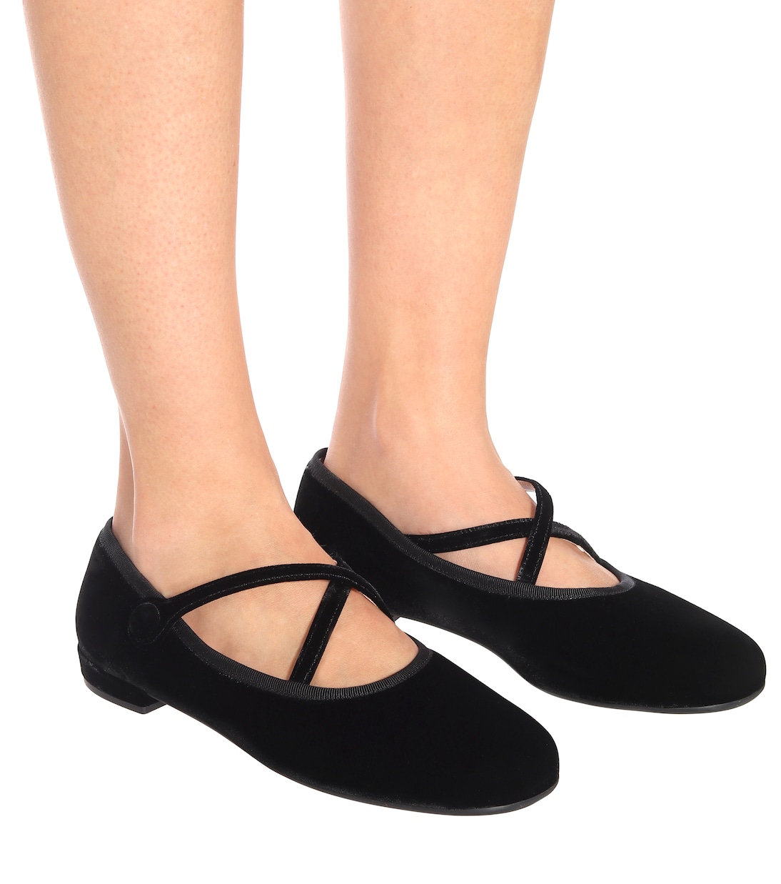 Ballerinas aus Samt | Miu Miu