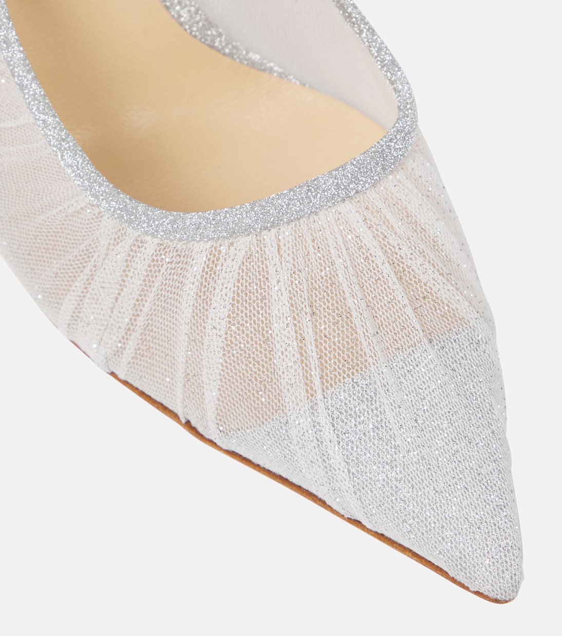 Pumps Love 100 in tulle con glitter | Jimmy Choo