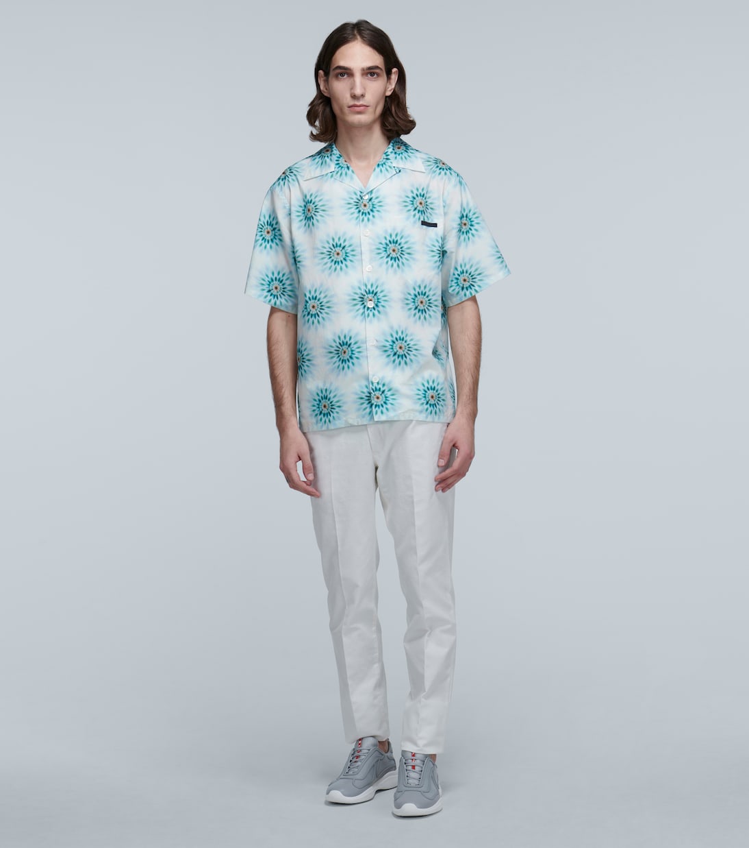 Camicia stampata in cotone | Prada