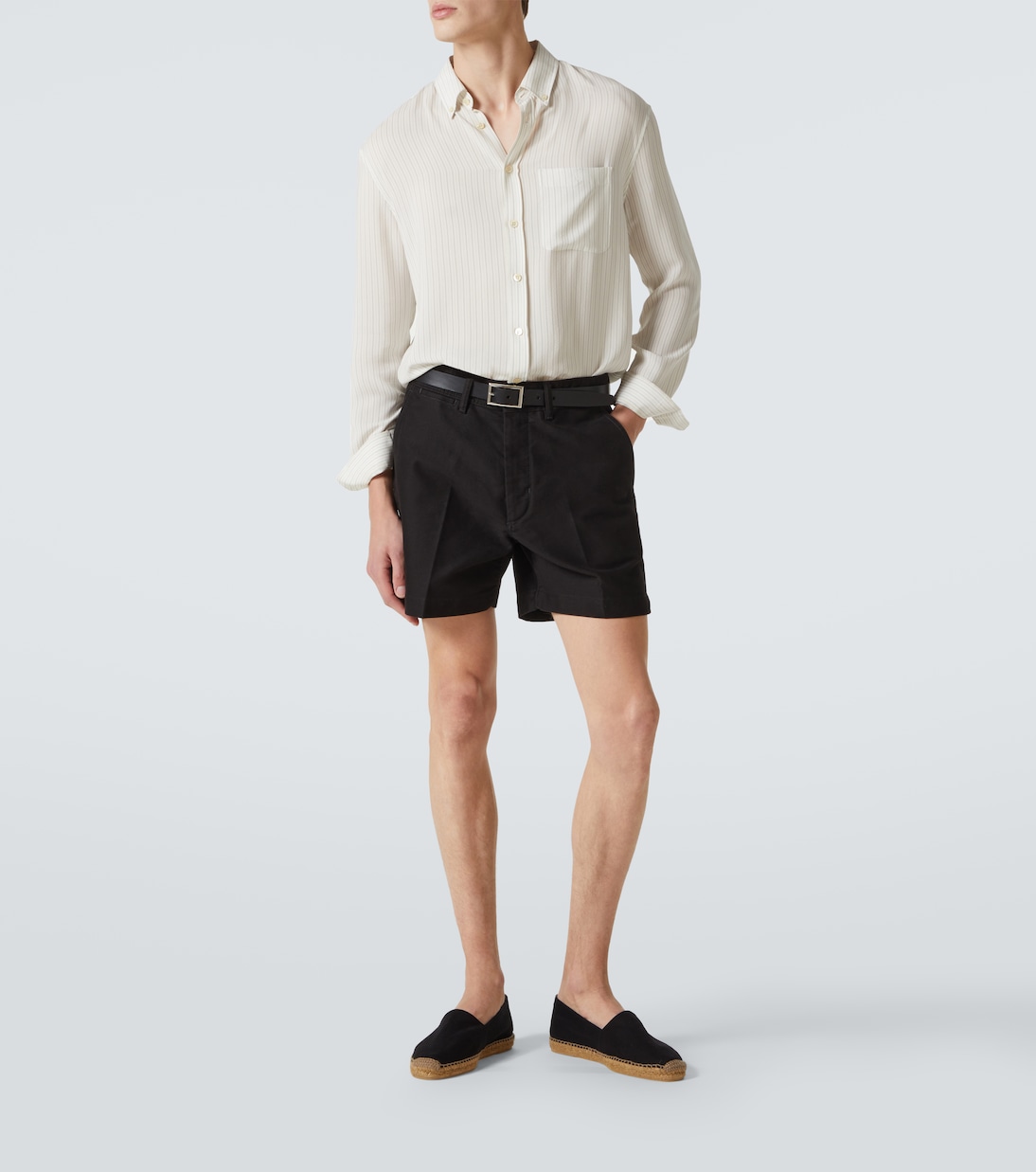 Embroidered logo canvas espadrilles | Saint Laurent