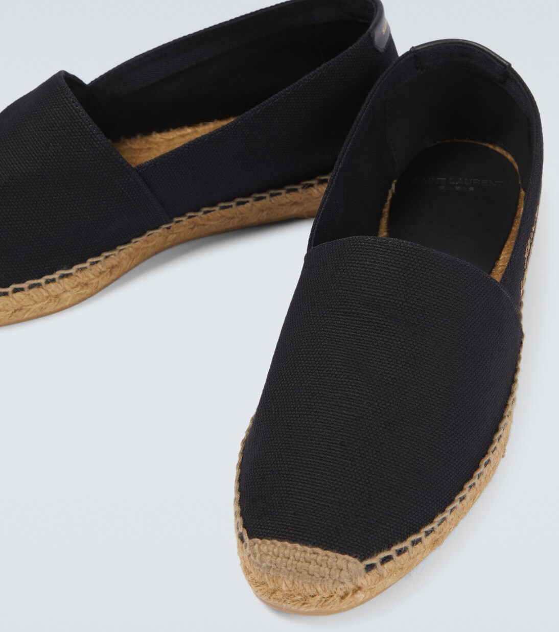 Embroidered logo canvas espadrilles | Saint Laurent