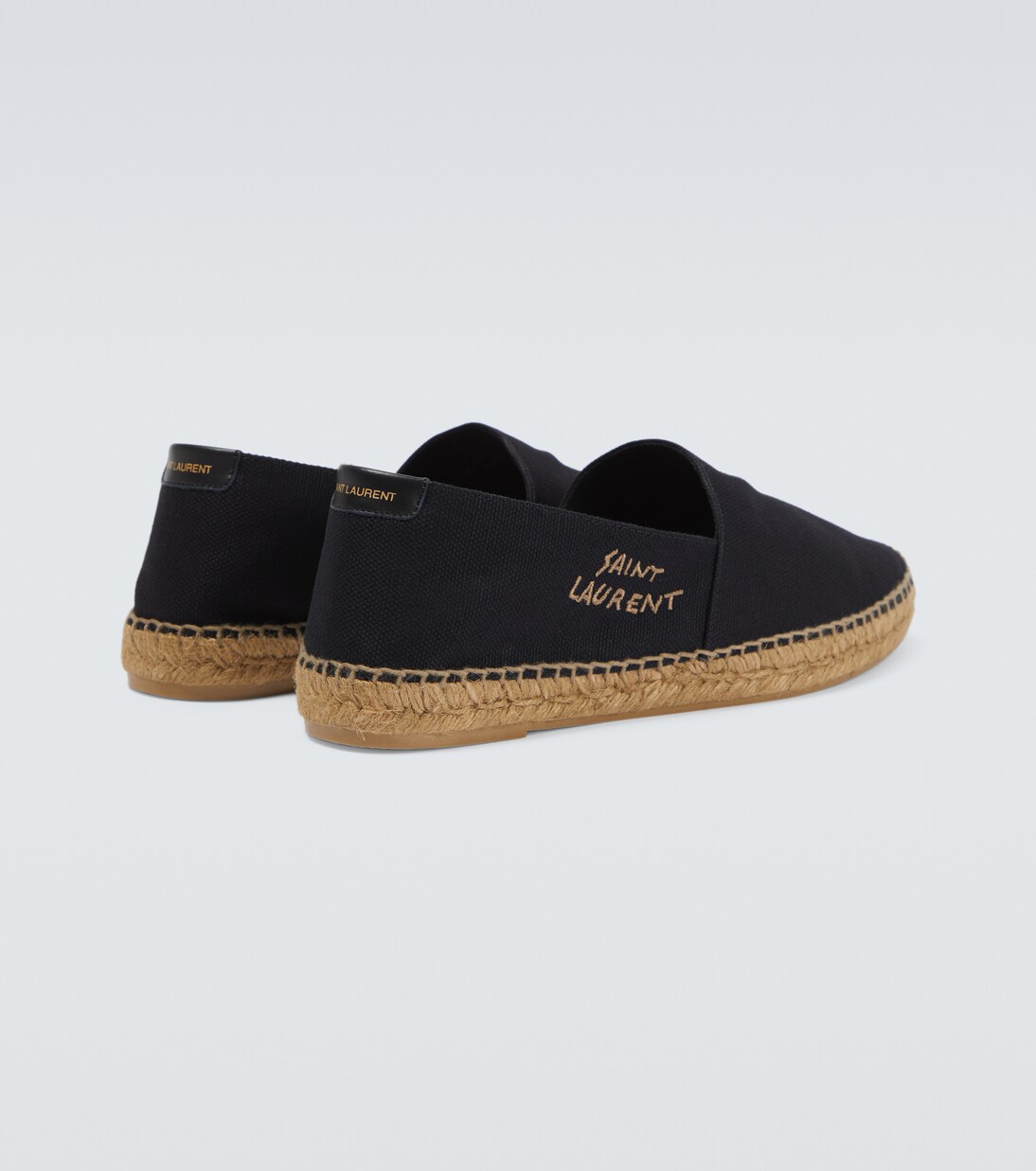 Embroidered logo canvas espadrilles | Saint Laurent