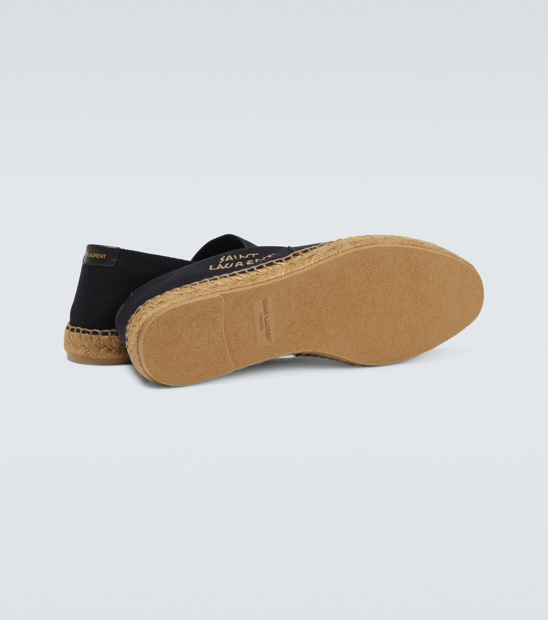 Embroidered logo canvas espadrilles | Saint Laurent
