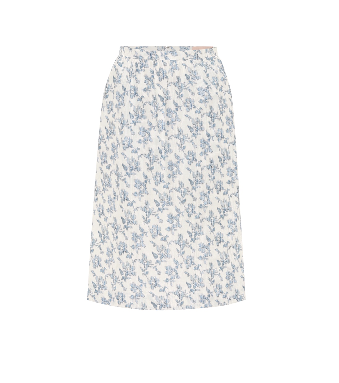 Quadratic cotton-blend midi skirt | Brock Collection