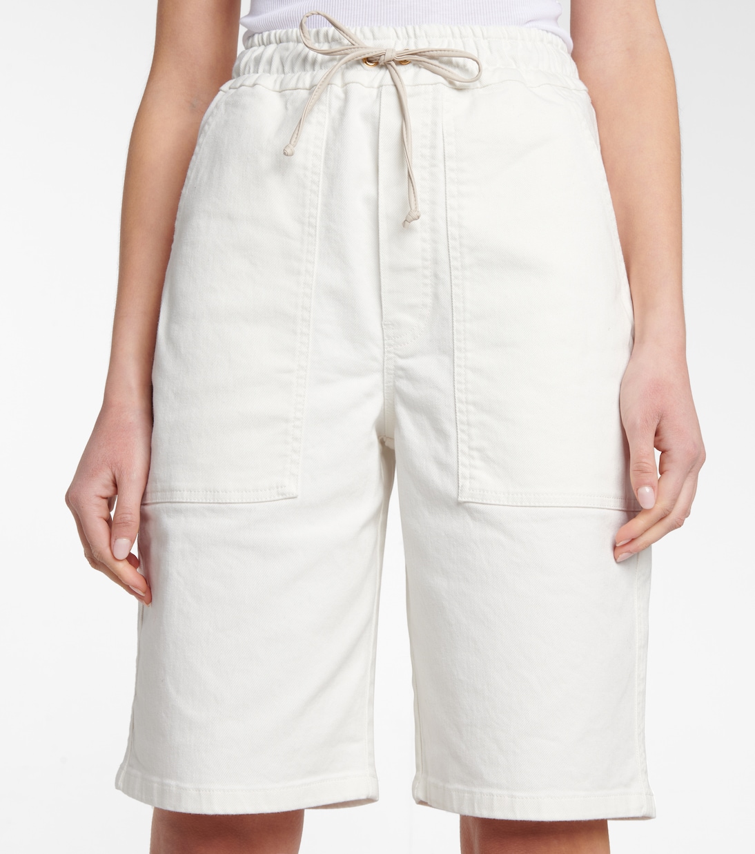 Hadi denim Bermuda shorts | Nanushka