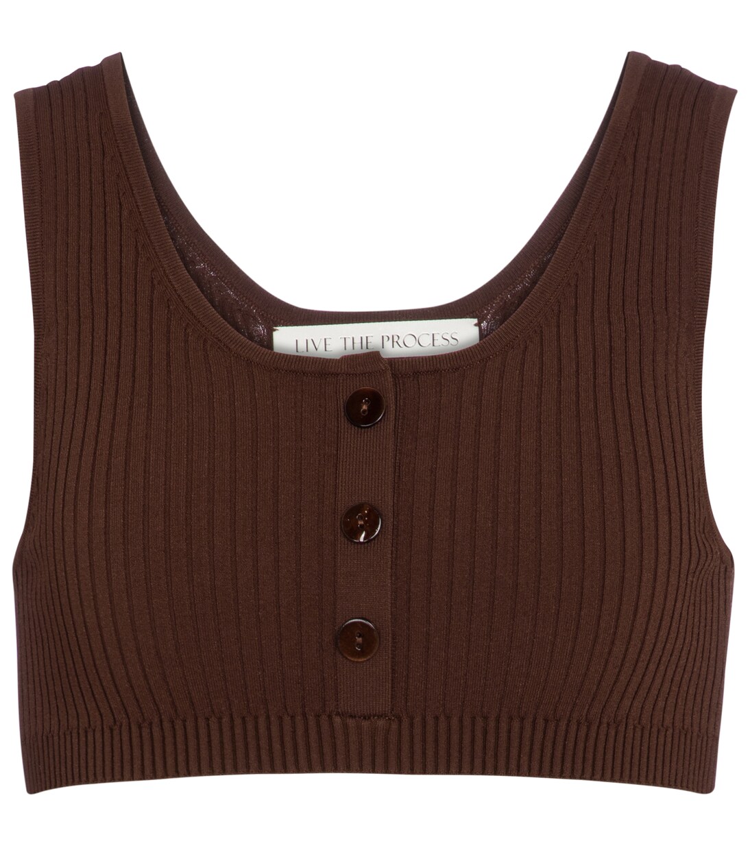Bralette Henley de punto acanalado | Live The Process