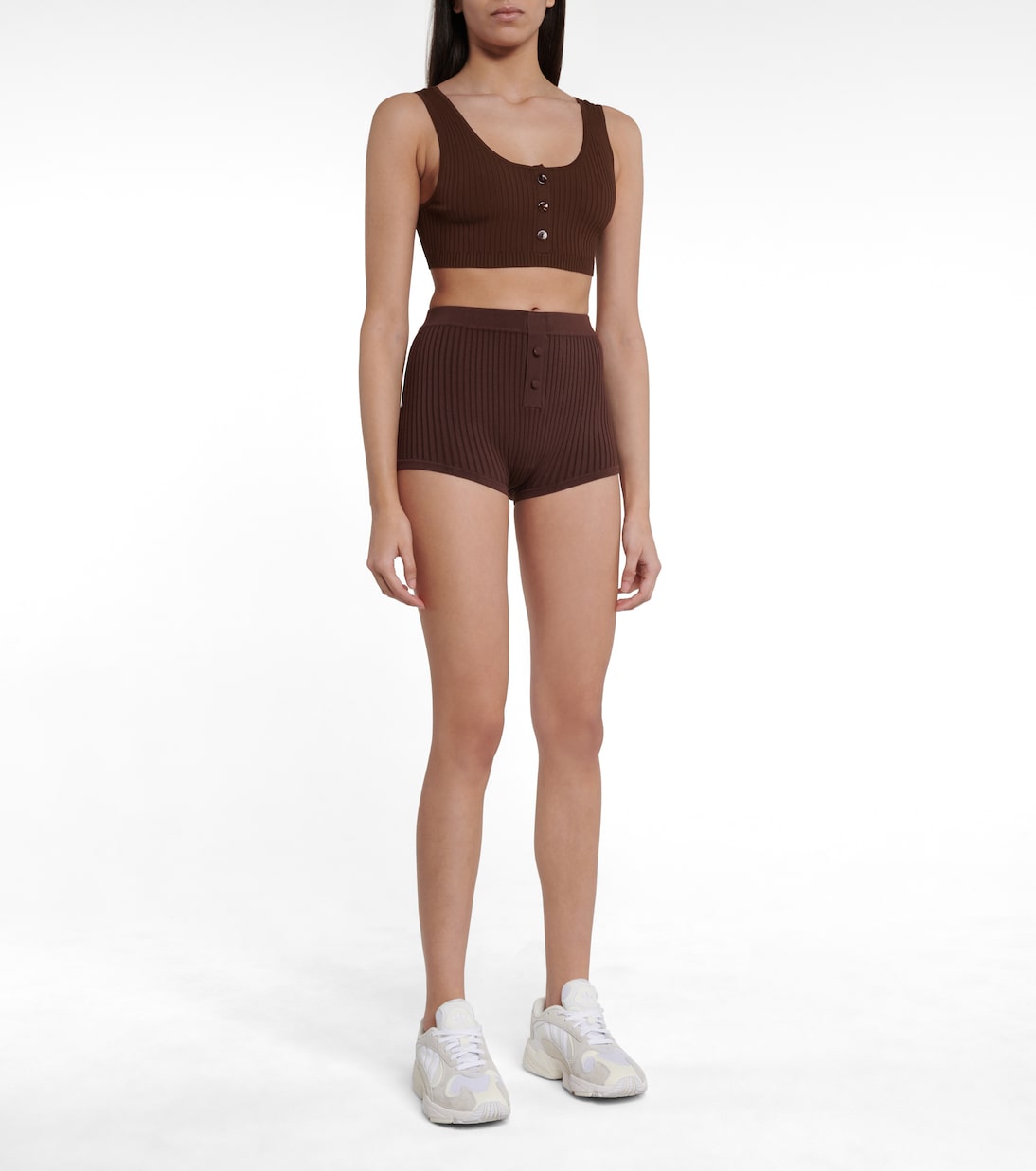 Bralette Henley de punto acanalado | Live The Process