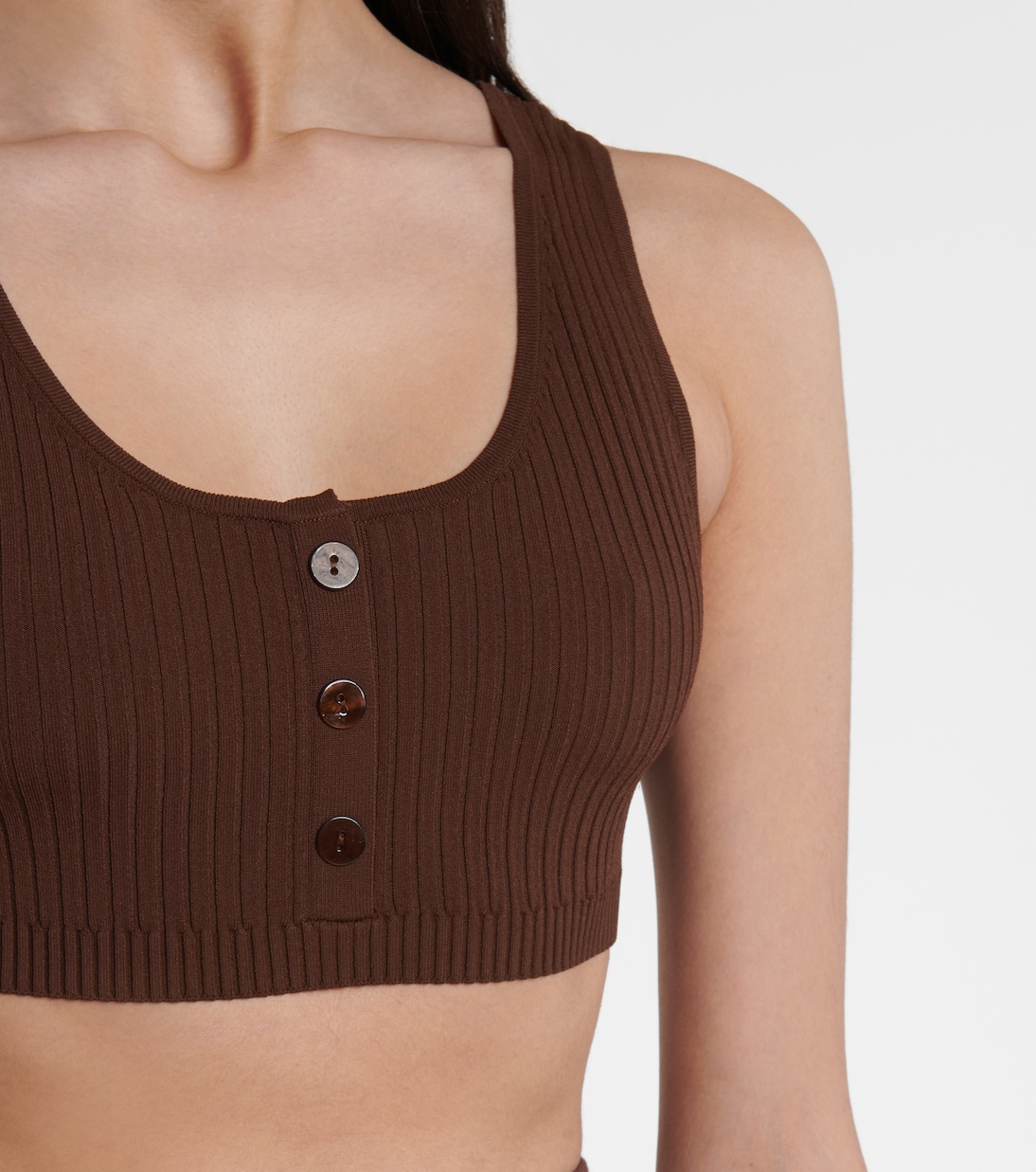 Bralette Henley de punto acanalado | Live The Process