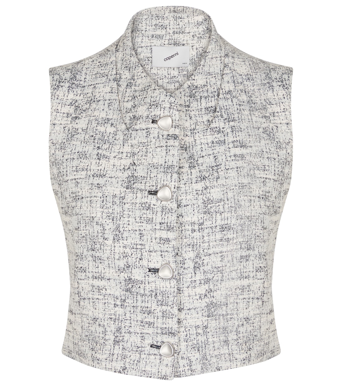 Sleeveless tweed vest | Coperni