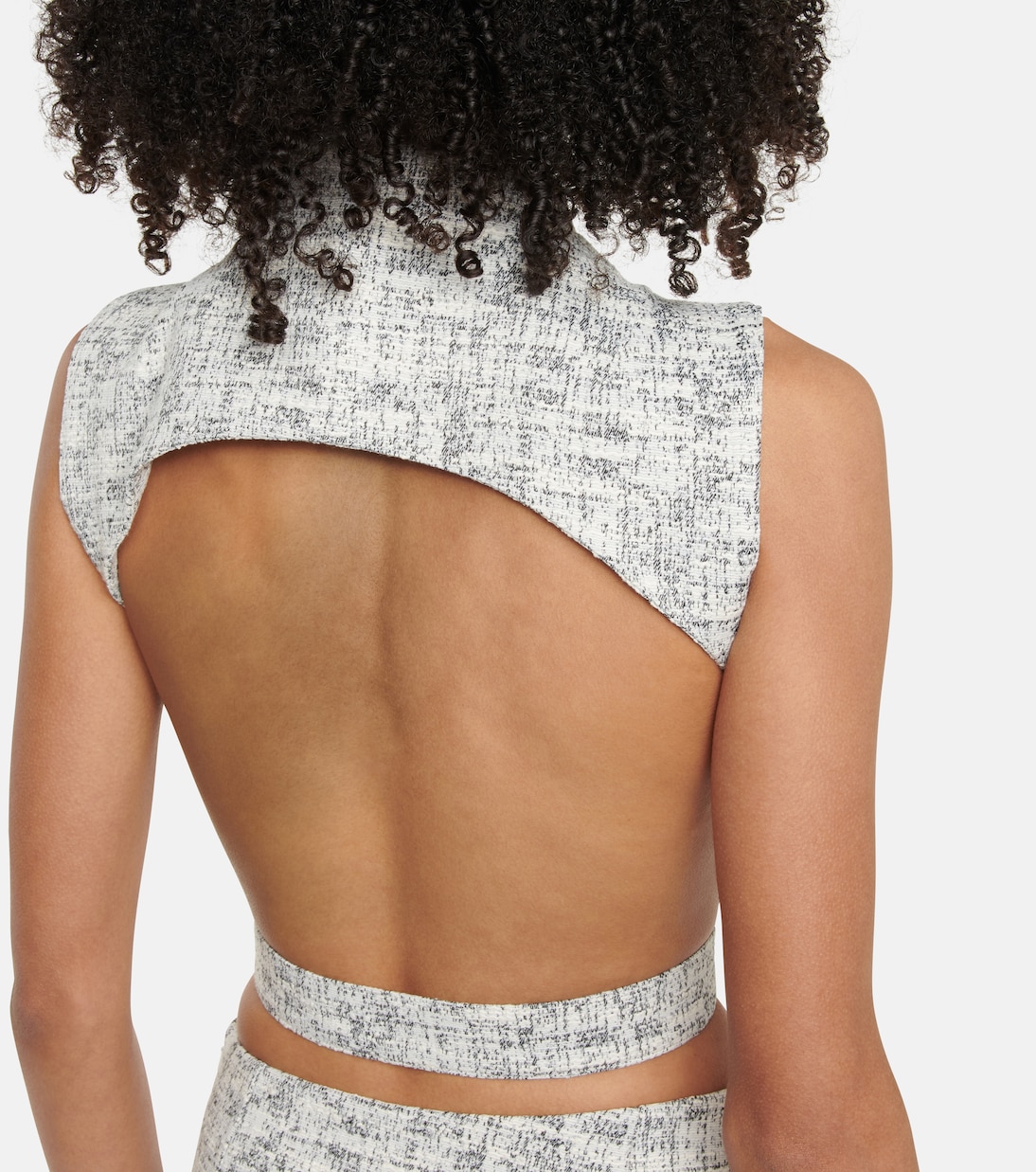 Sleeveless tweed vest | Coperni