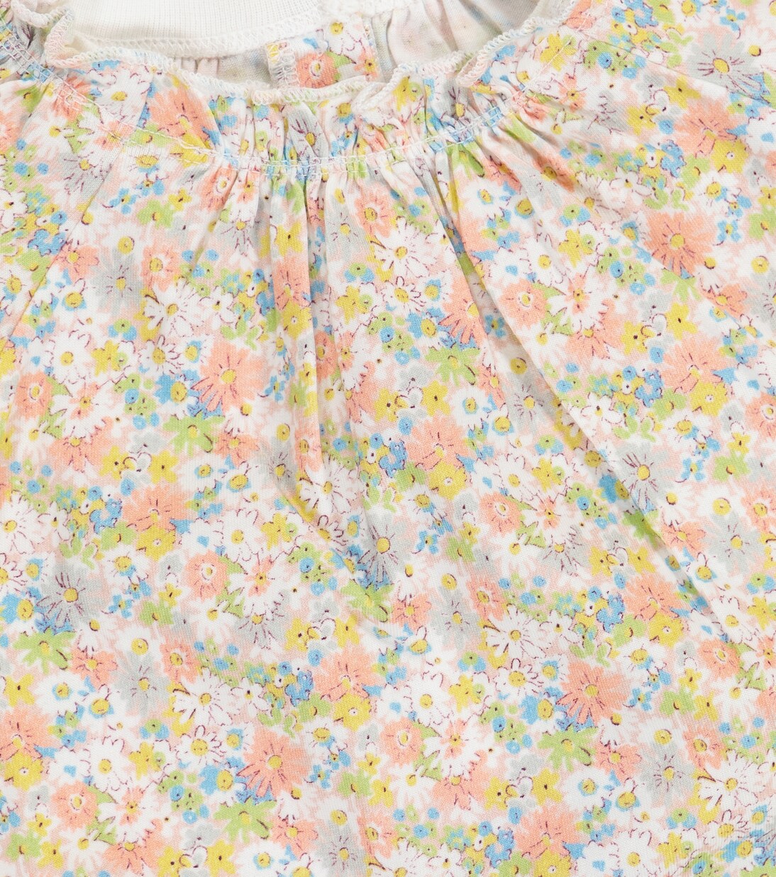 Baby Liberty floral cotton top and bloomers set | Bonpoint