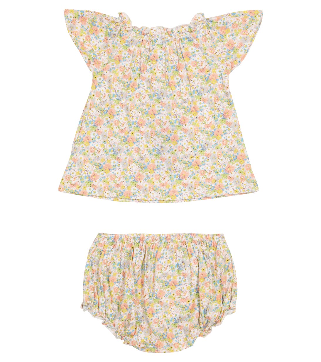 Baby Liberty floral cotton top and bloomers set | Bonpoint