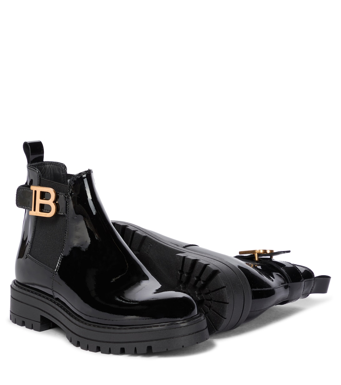 Stivaletti Chelsea in vernice | Balmain Kids