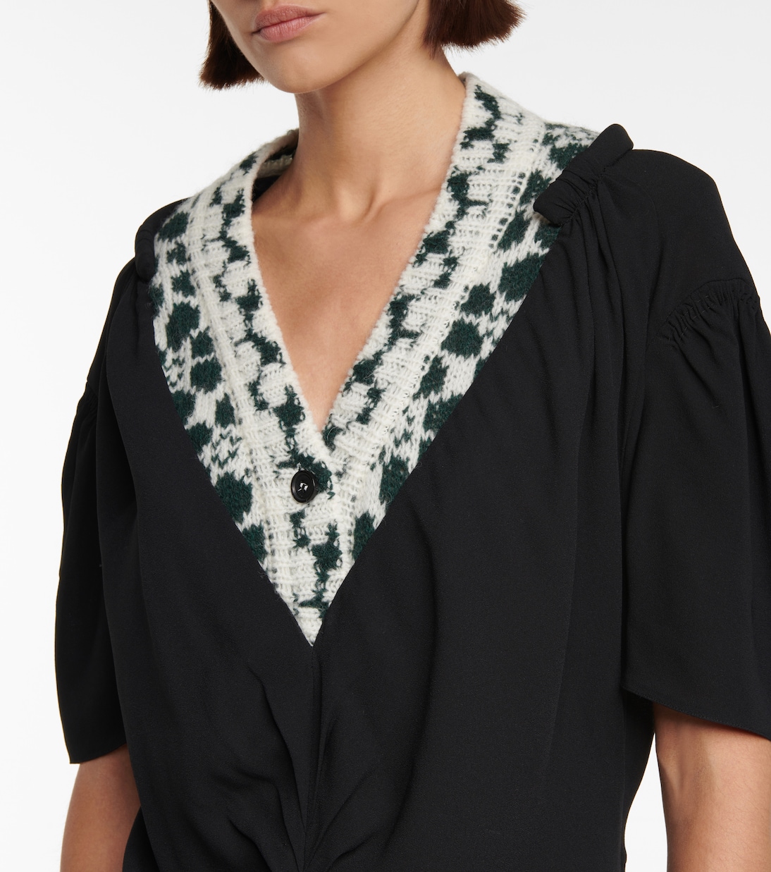 Robe aus Sablé und Jacquard | Prada