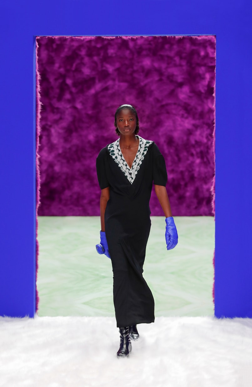 Robe aus Sablé und Jacquard | Prada