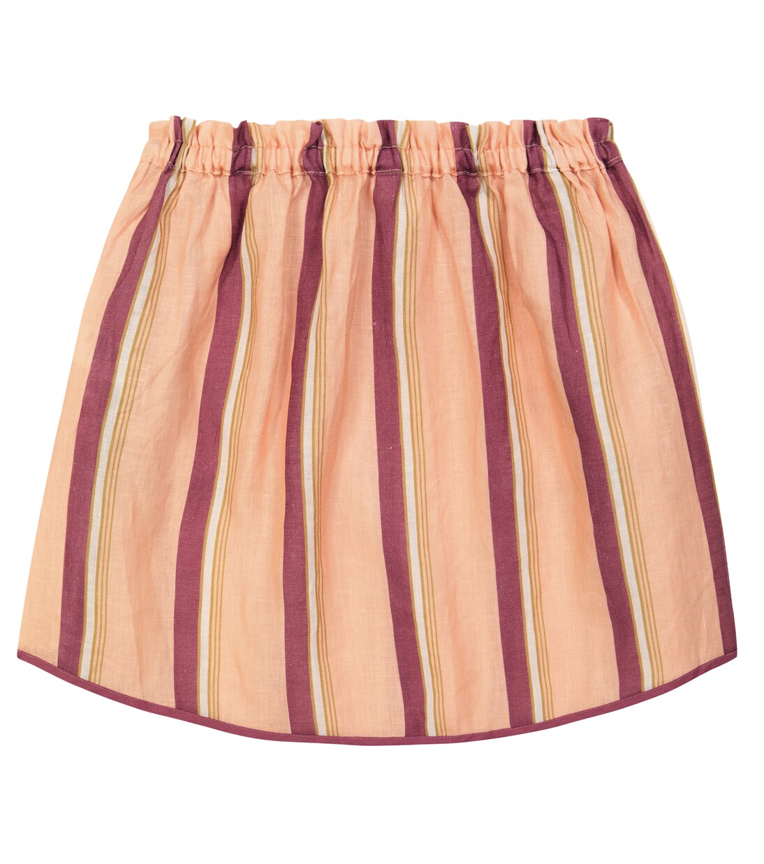 Gestreifter Rock Rosa aus Leinen | Zimmermann Kids