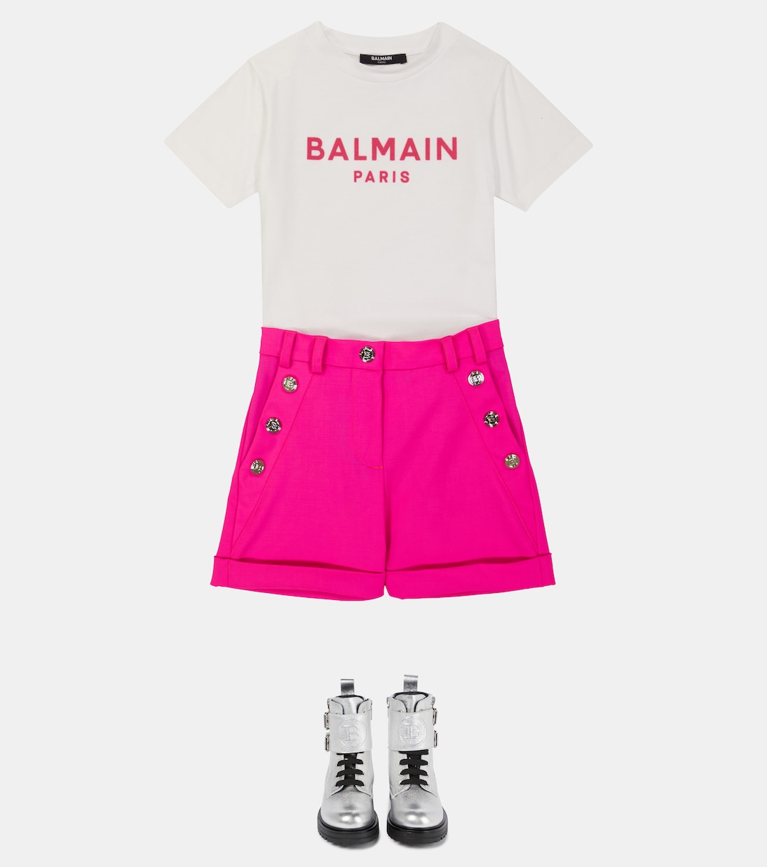 Shorts en mezcla de lana | Balmain Kids