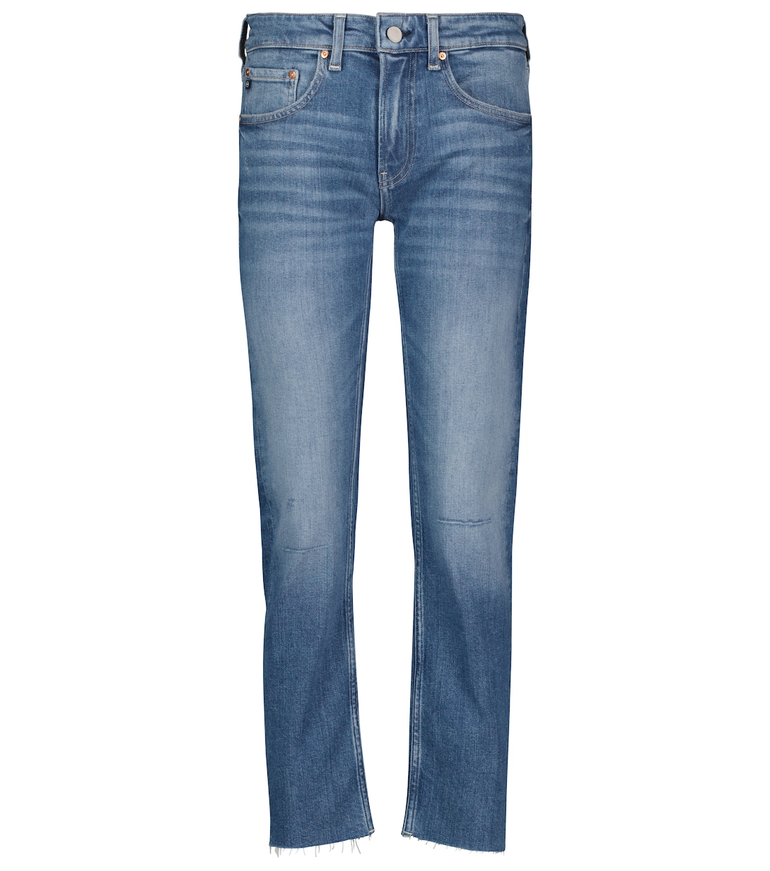 Jeans Girlfriend de tiro medio cropped | AG Jeans
