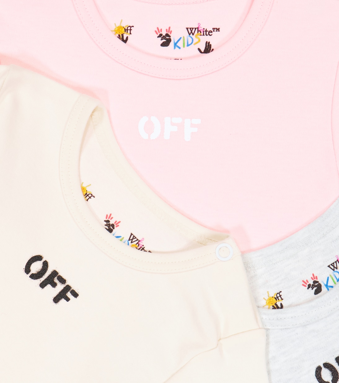 Bebé - set de 3 bodis de algodón | Off-White Kids