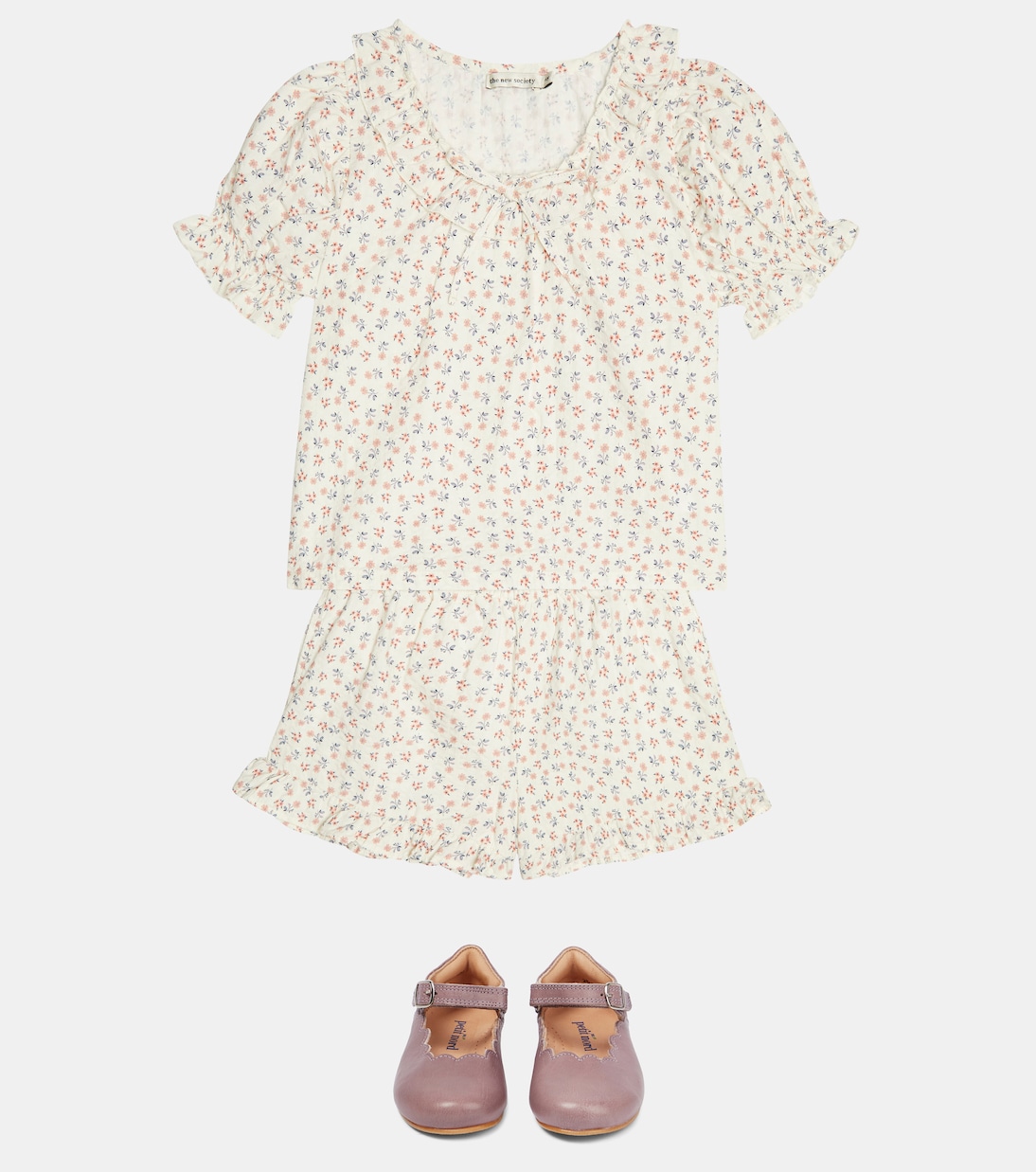 Bedruckte Bluse Judah aus Baumwolle | The New Society