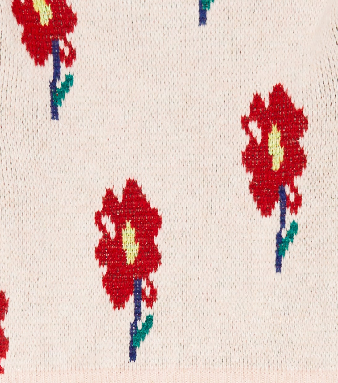 Jersey de punto intarsia floral | Bobo Choses