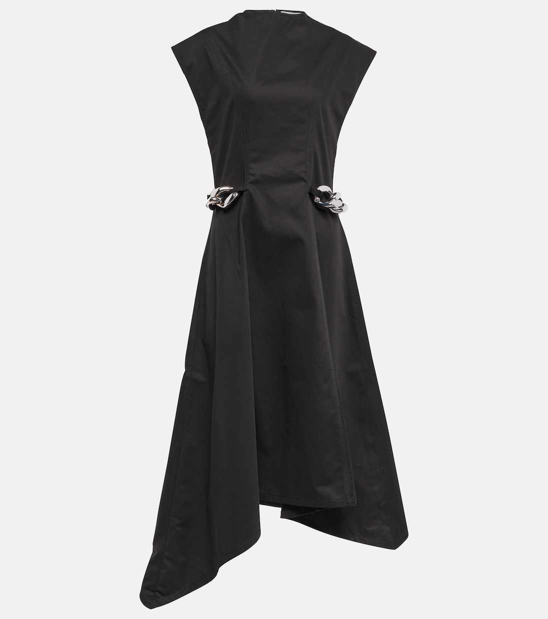 Embellished asymmetric midi dress | JW Anderson