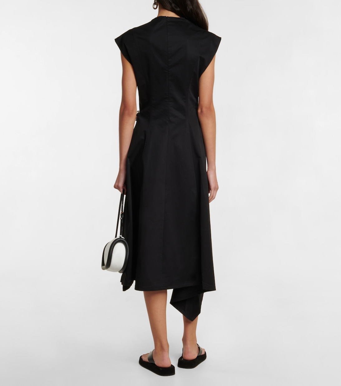 Embellished asymmetric midi dress | JW Anderson