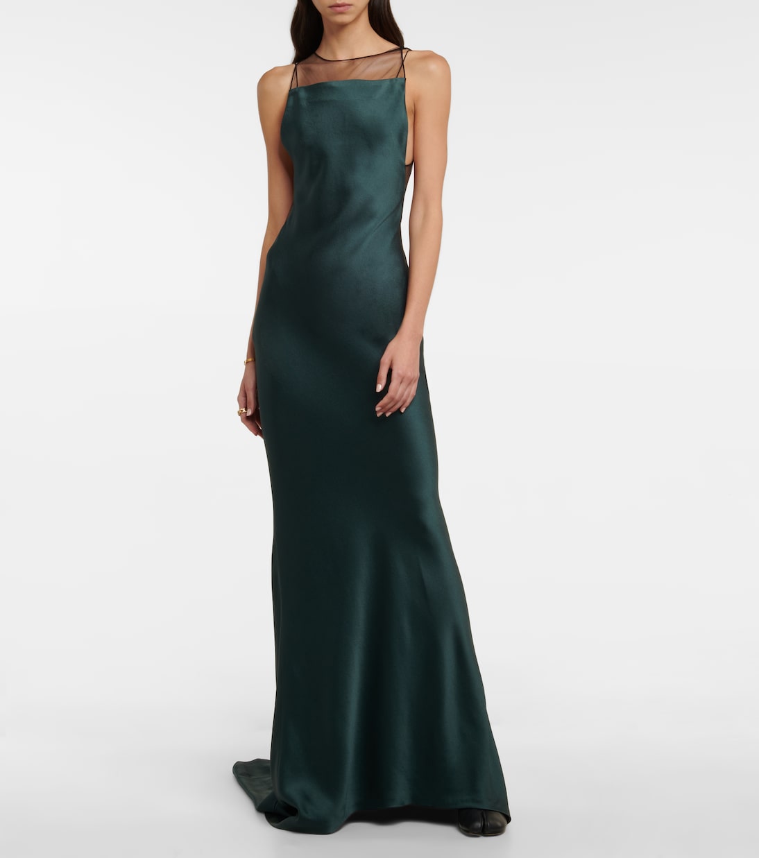 Open-back satin gown | Maison Margiela