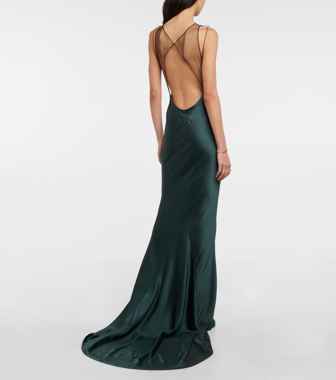Open-back satin gown | Maison Margiela